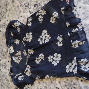 Hollister Sheer Adorable Babydoll Top Sz Small NWOT